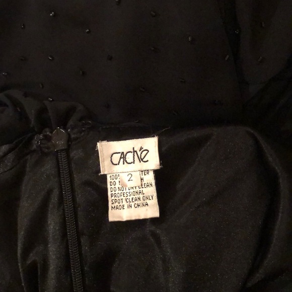 Black caché strapless dress - Picture 3 of 8